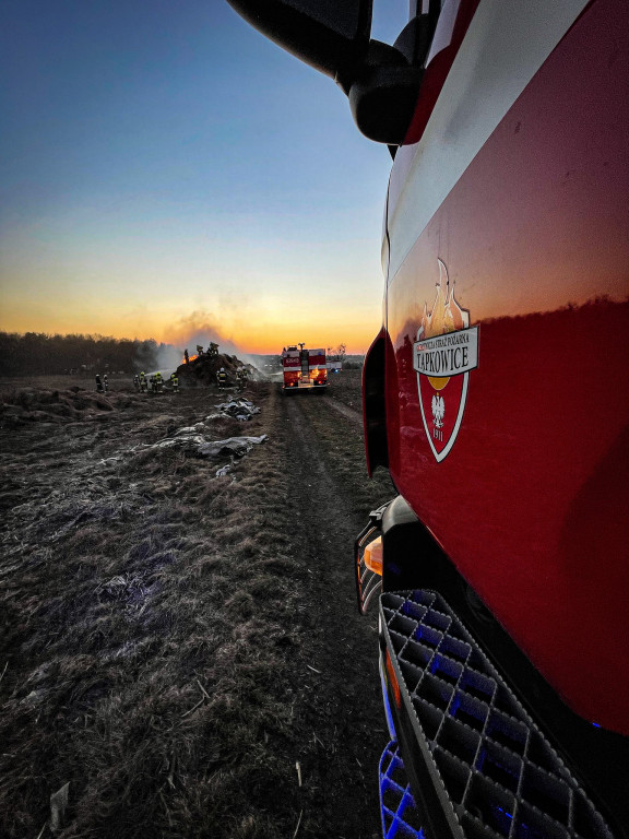 Duży pożar w Orzechu