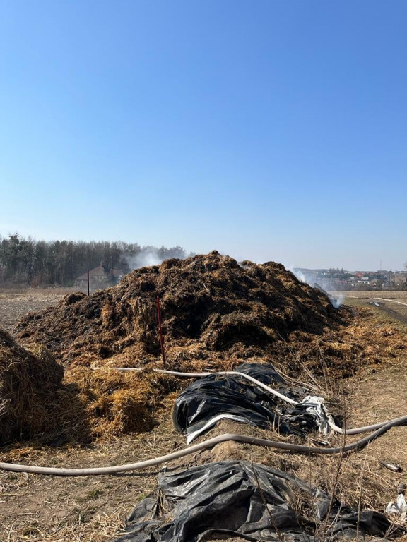 Duży pożar w Orzechu