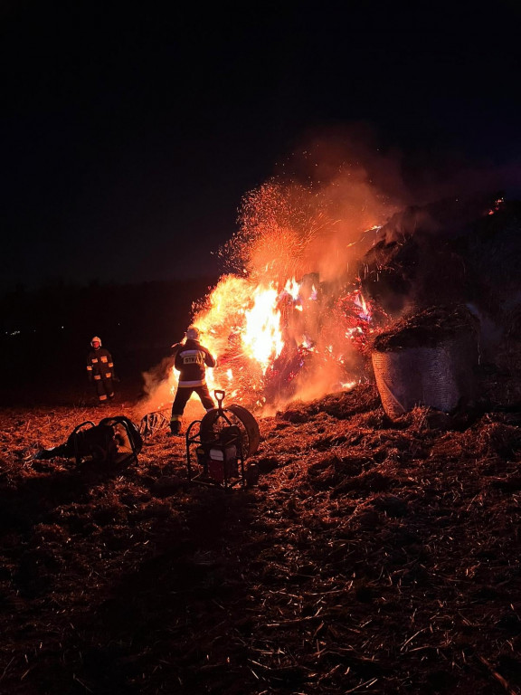 Duży pożar w Orzechu