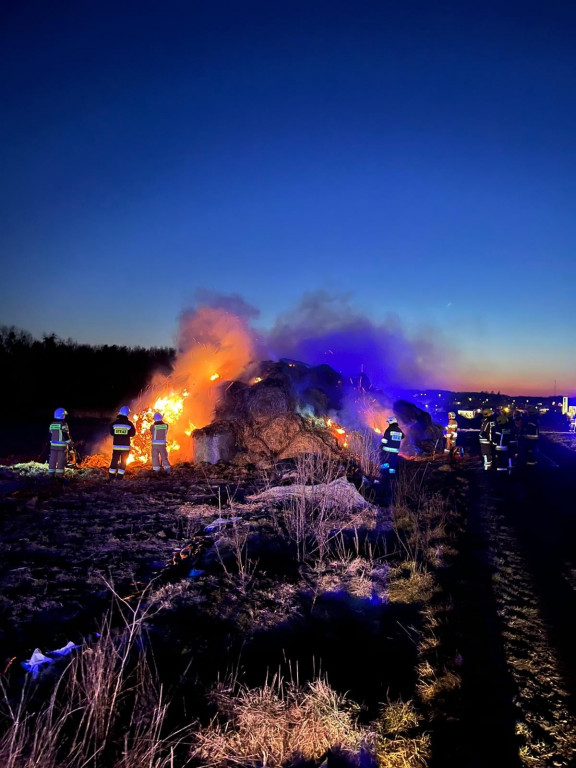 Duży pożar w Orzechu
