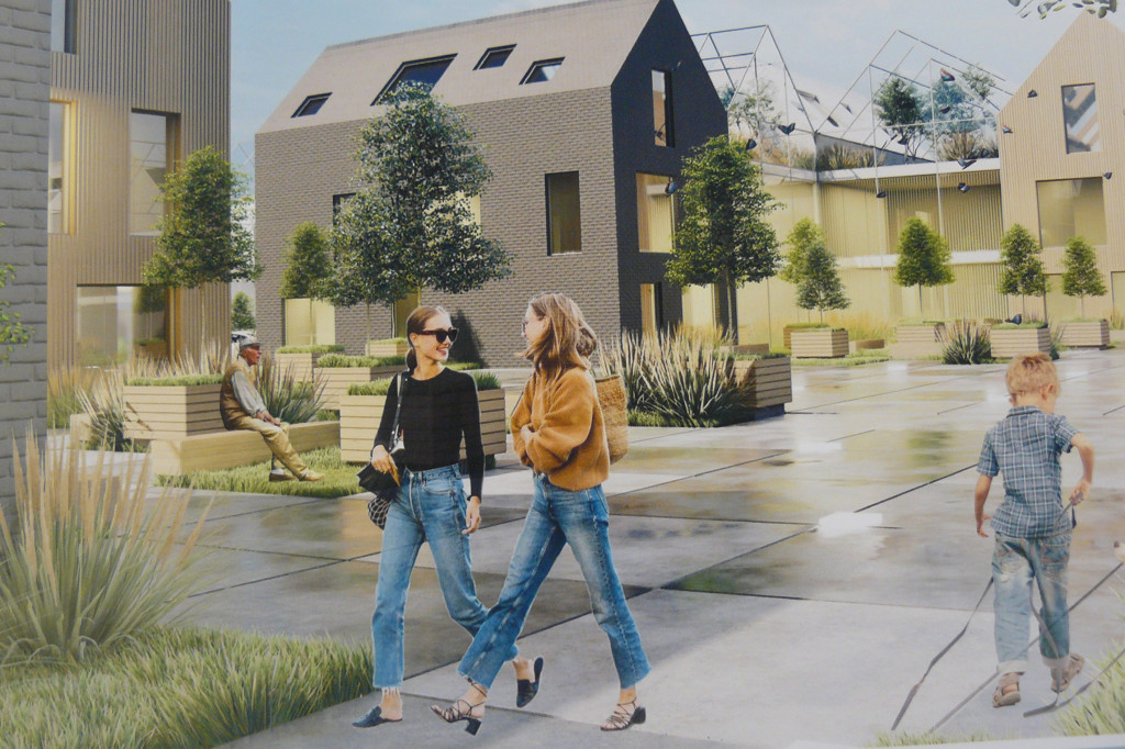 Koncepcje rynku i deptaka w Ożarowicach