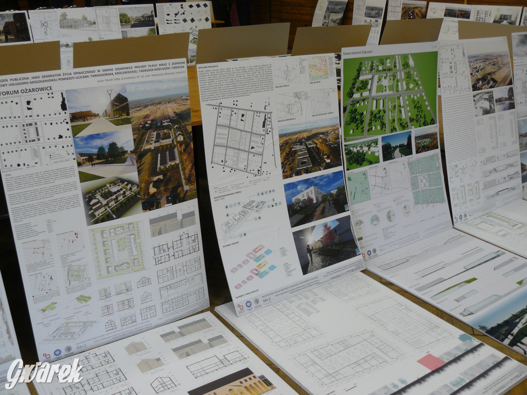 Koncepcje rynku i deptaka w Ożarowicach