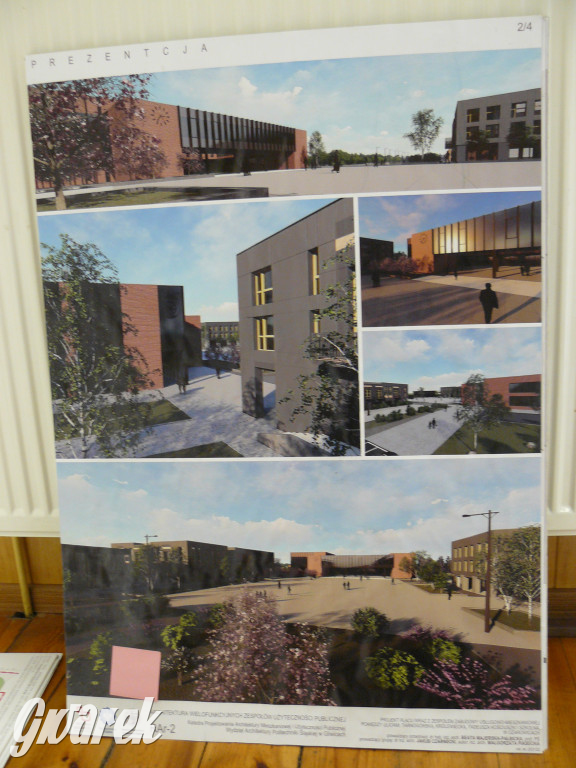 Koncepcje rynku i deptaka w Ożarowicach