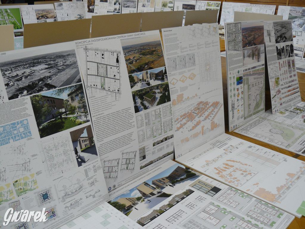 Koncepcje rynku i deptaka w Ożarowicach