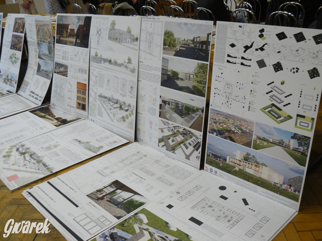 Koncepcje rynku i deptaka w Ożarowicach