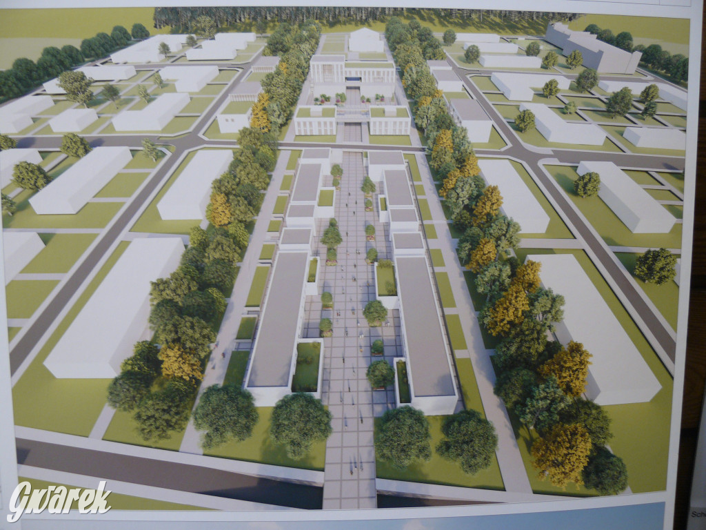 Koncepcje rynku i deptaka w Ożarowicach