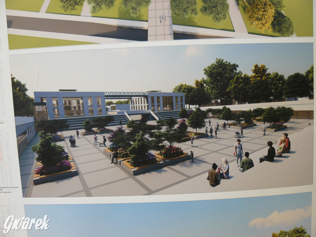 Koncepcje rynku i deptaka w Ożarowicach