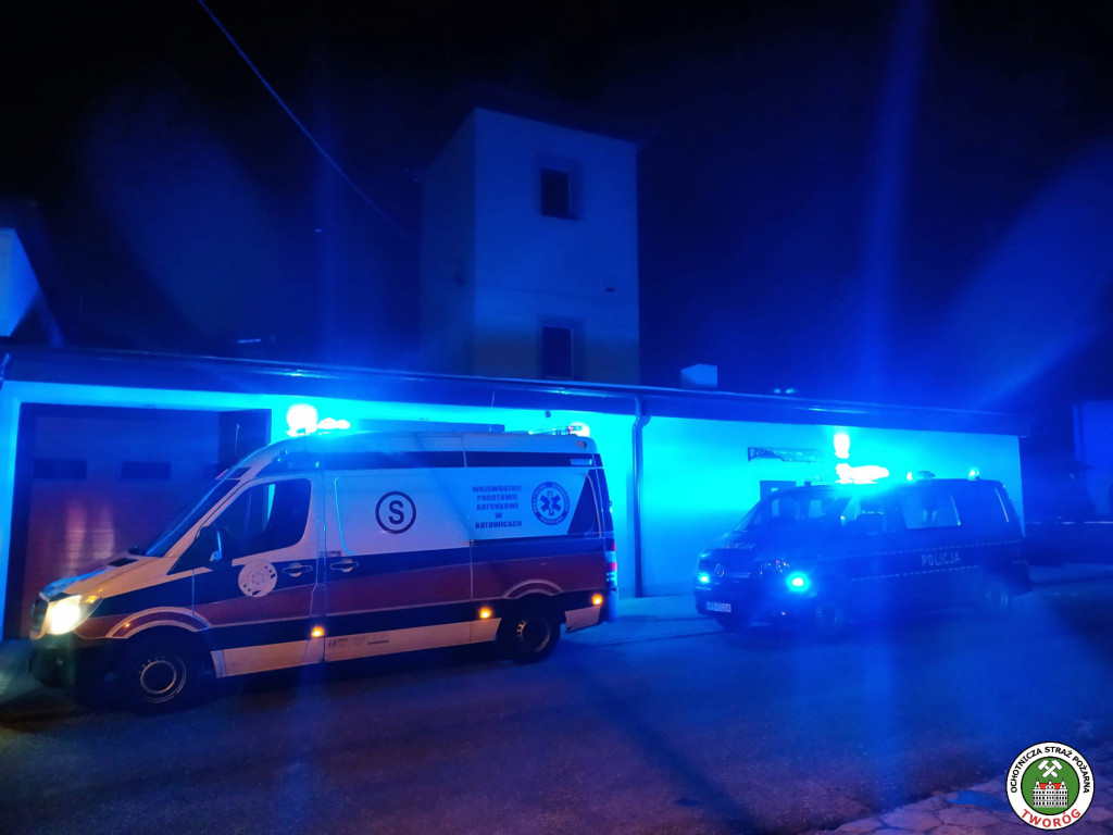 Pożar w Tworogu. Ewakuacja 9 osób
