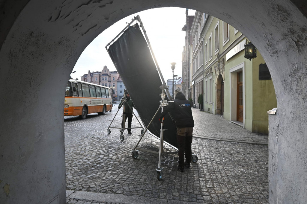 Tarnowskie Góry. Na rynku kręcili film