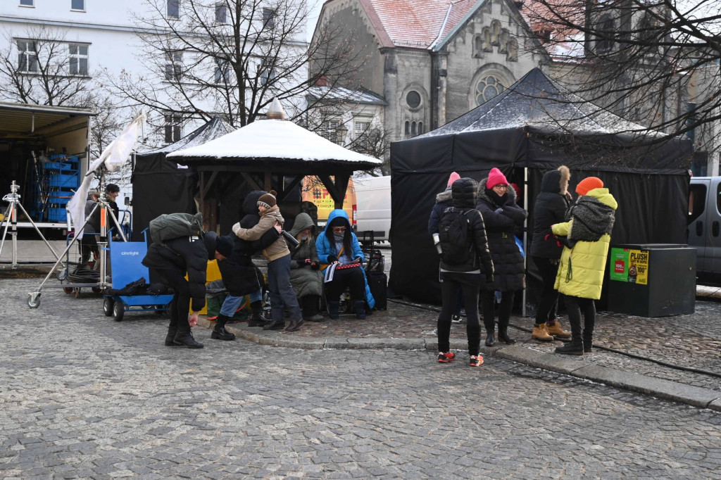 Tarnowskie Góry. Na rynku kręcili film