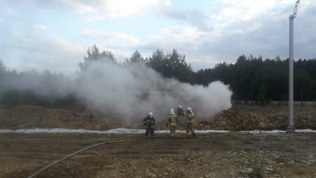 Pożar cysterny w  Żyglinie
