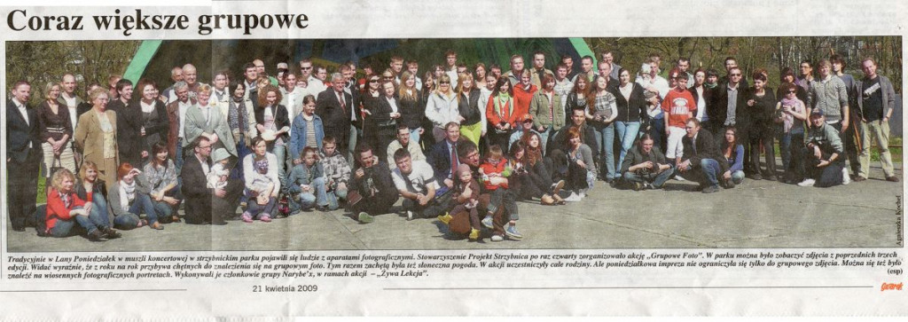 Zdjęcie grupowe w Strzybnicy - początki