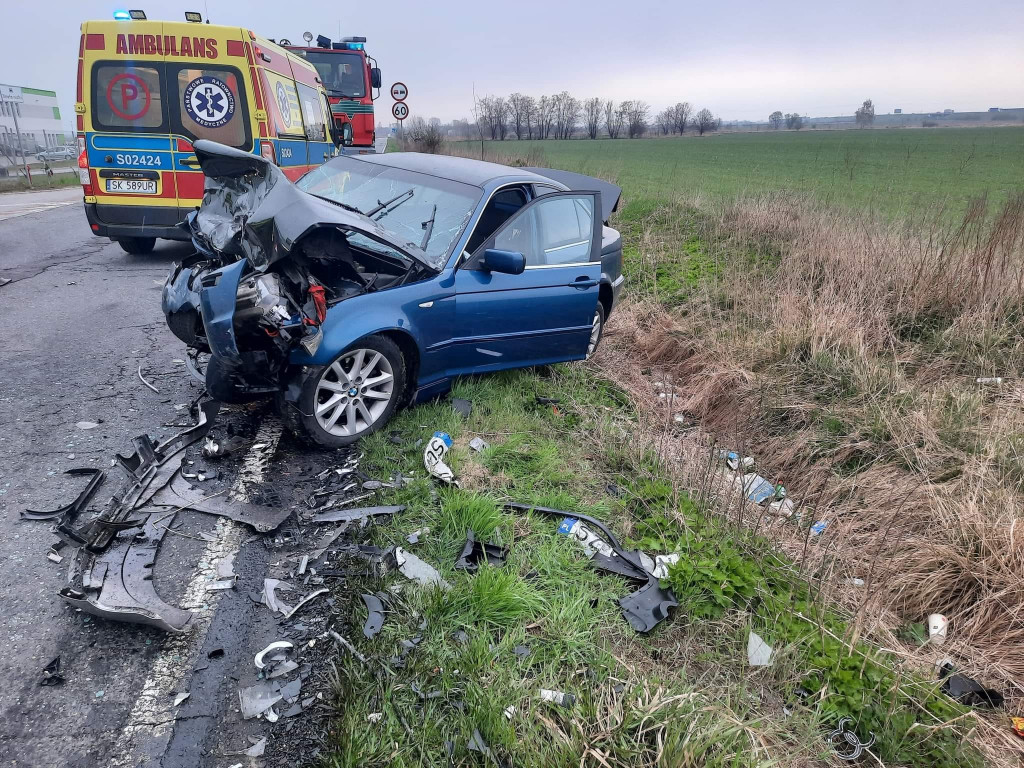 Szałsza. BMW uderzyło w audi