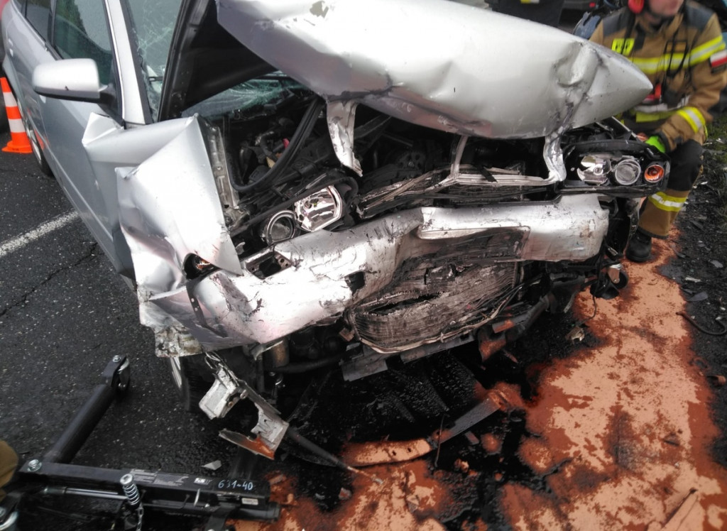 Szałsza. BMW uderzyło w audi