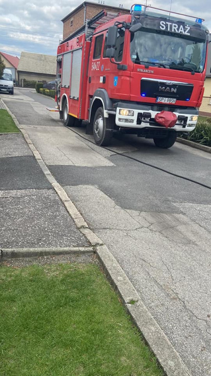 Pożar samochodu osobowego na ul. Jagiellońskiej