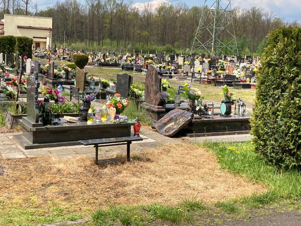 Zdewastowali cmentarz