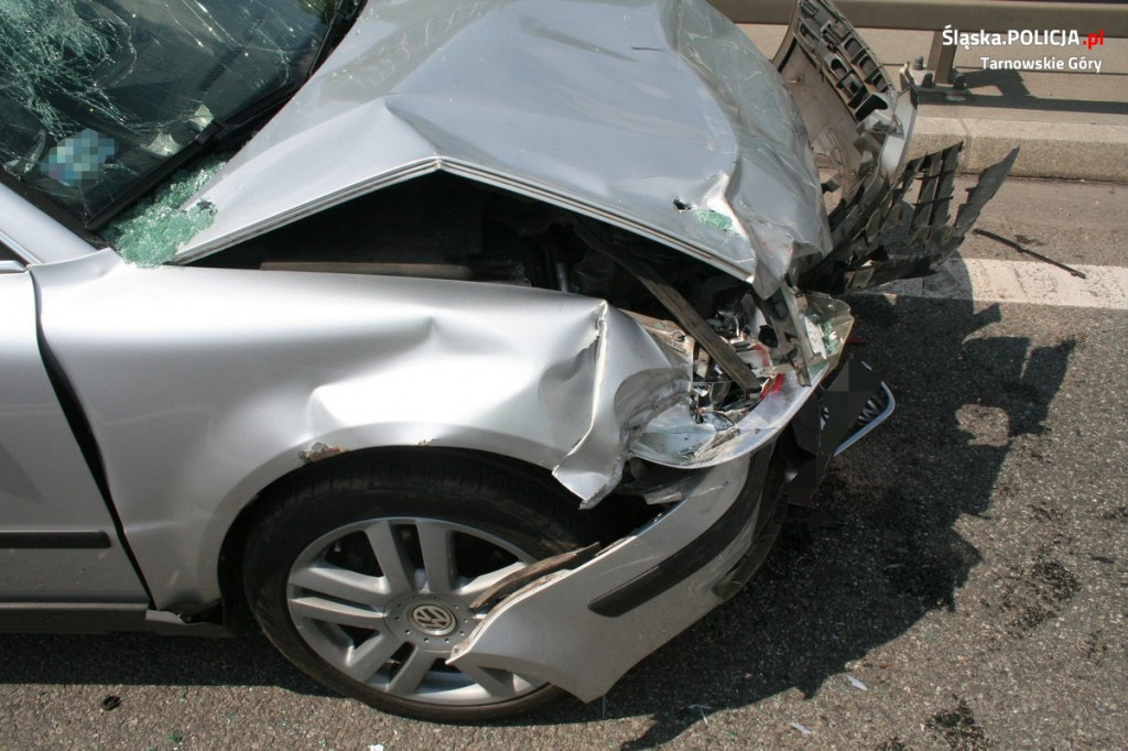 Wypadek z udziałem 6 samochodów