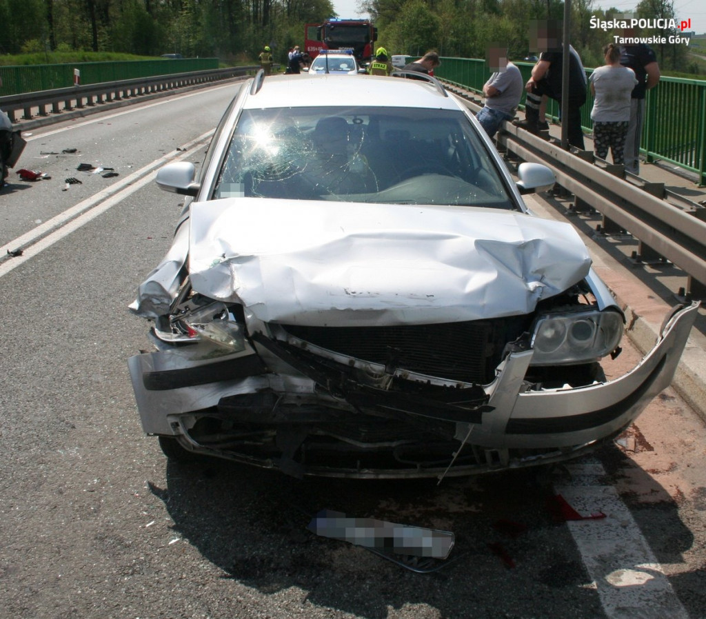 Wypadek z udziałem 6 samochodów