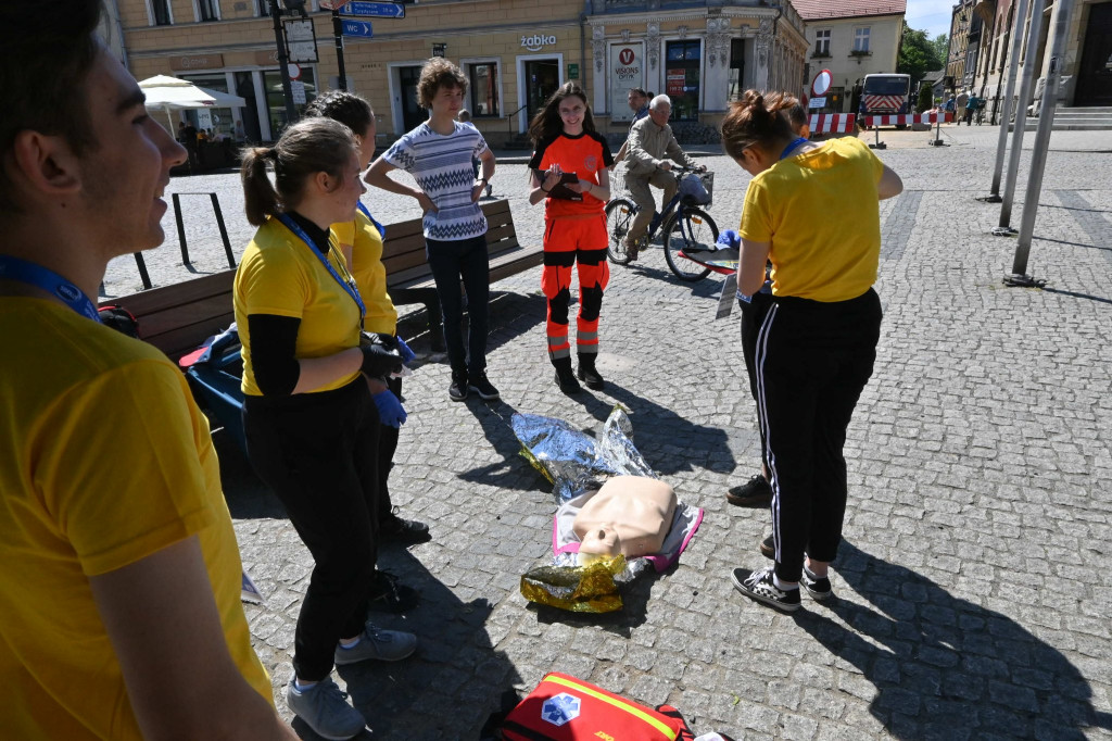 Tarnowskie Góry. Udzielali pierwszej pomocy