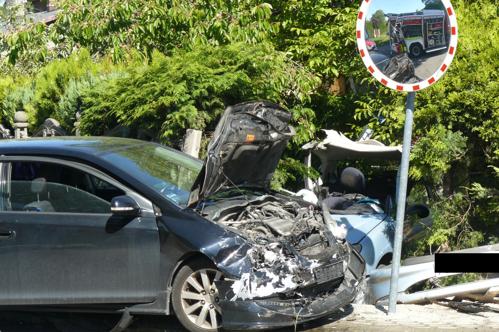 Groźny wypadek na skrzyżowaniu