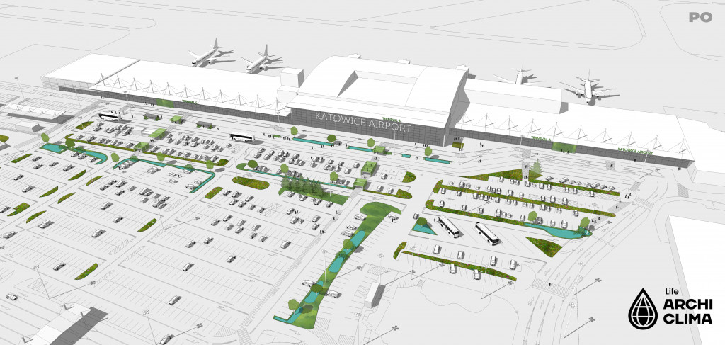 Lotnisko w Pyrzowicach. Mniej betonu, więcej zieleni