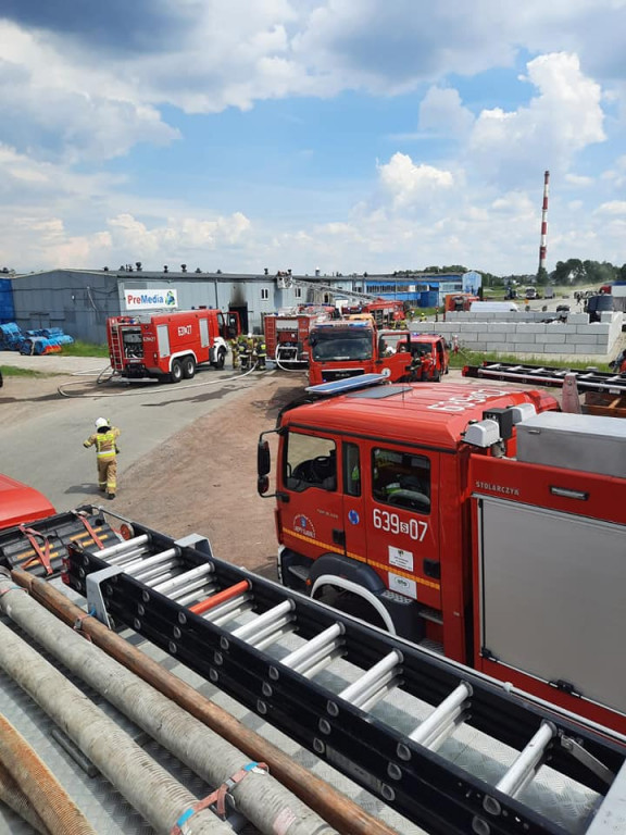 Pożar hali przy Zagórskiej