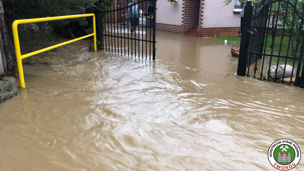 Zalane drogi, zalane domy. Skutki ulewy