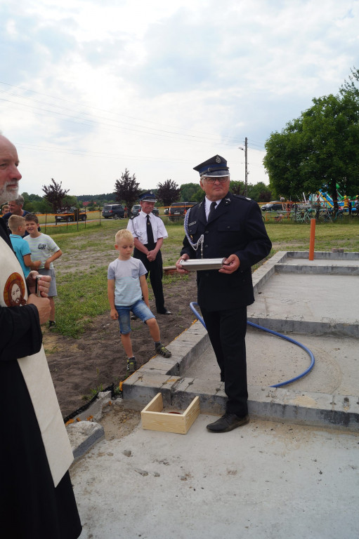 Wmurowano kamień węgielny pod budowę remizy