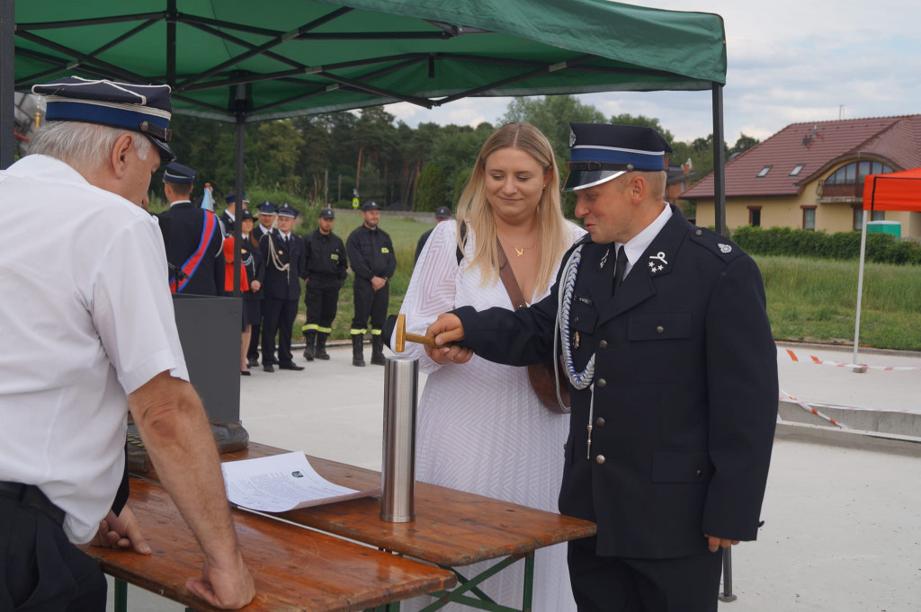 Wmurowano kamień węgielny pod budowę remizy