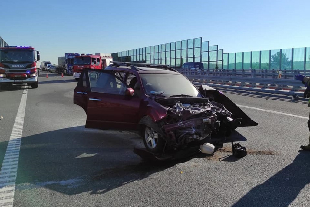 Jechał bez prawa jazdy. Zakorkował autostradę A1