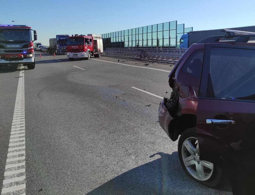 Jechał bez prawa jazdy. Zakorkował autostradę A1
