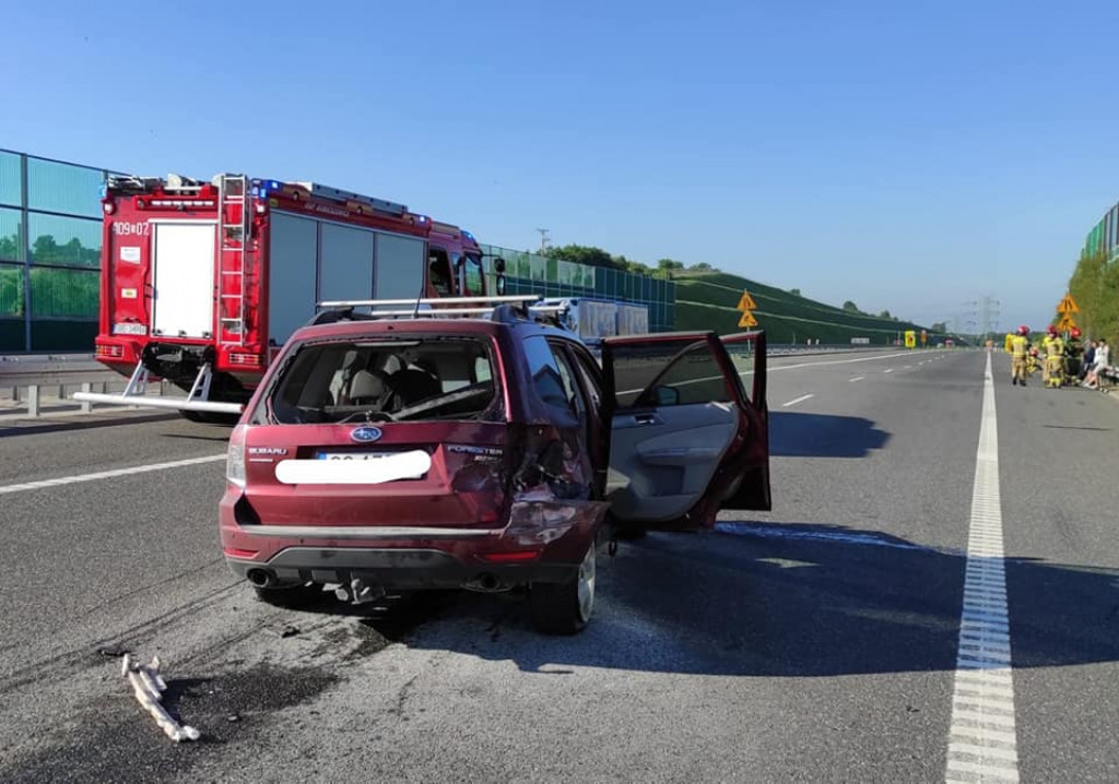 Jechał bez prawa jazdy. Zakorkował autostradę A1