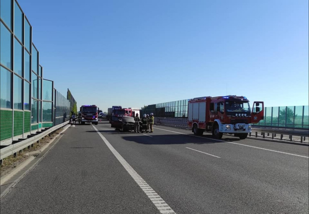 Jechał bez prawa jazdy. Zakorkował autostradę A1