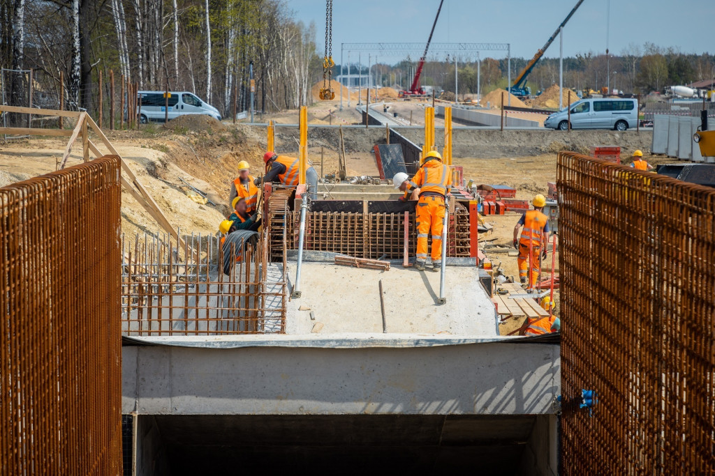 Budowa kolei do lotniska w Pyrzowicach