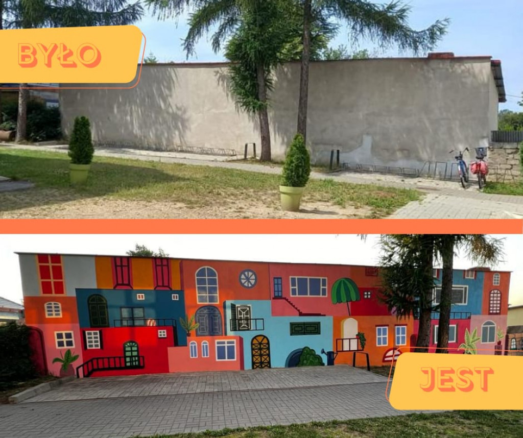 Dwa murale w Reptach Śląskich