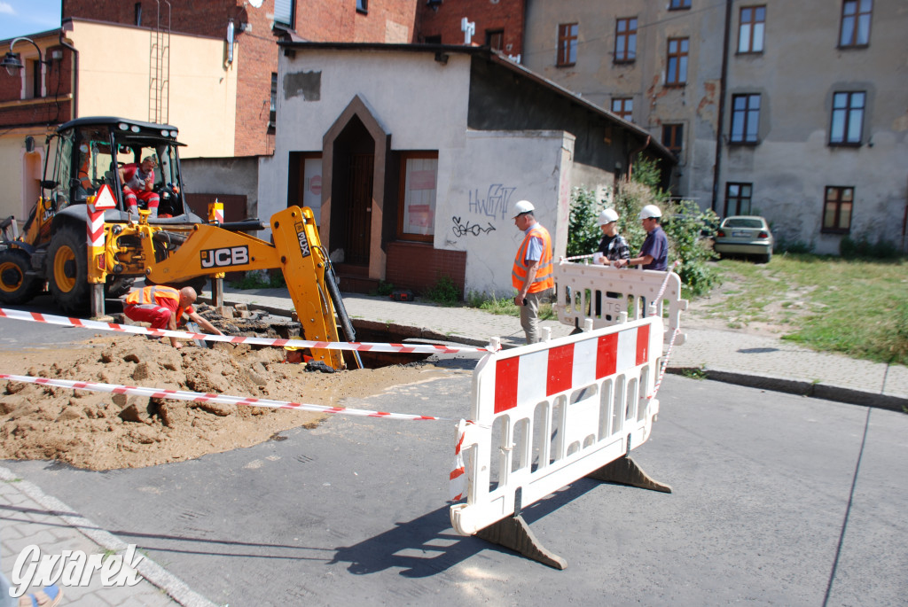 Zapadlisko na ul. Lewka w Tarnowskich Górach