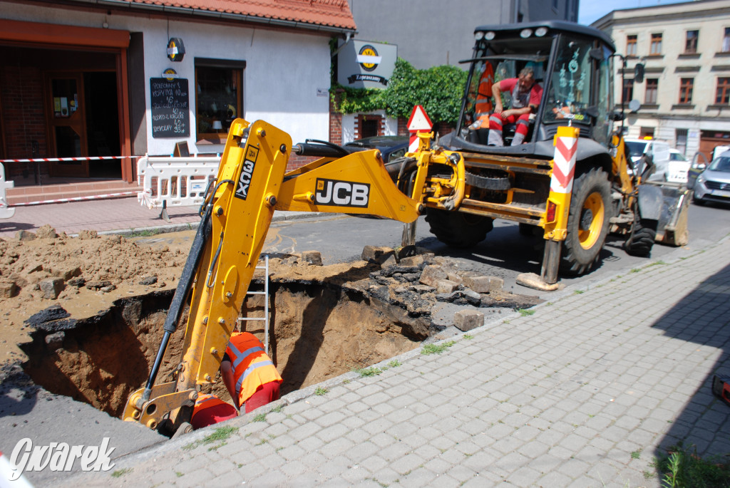 Zapadlisko na ul. Lewka w Tarnowskich Górach