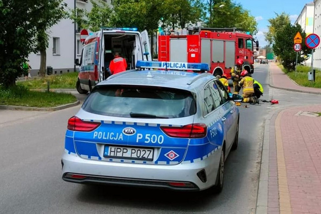 Potrącenie pieszej na osiedlu