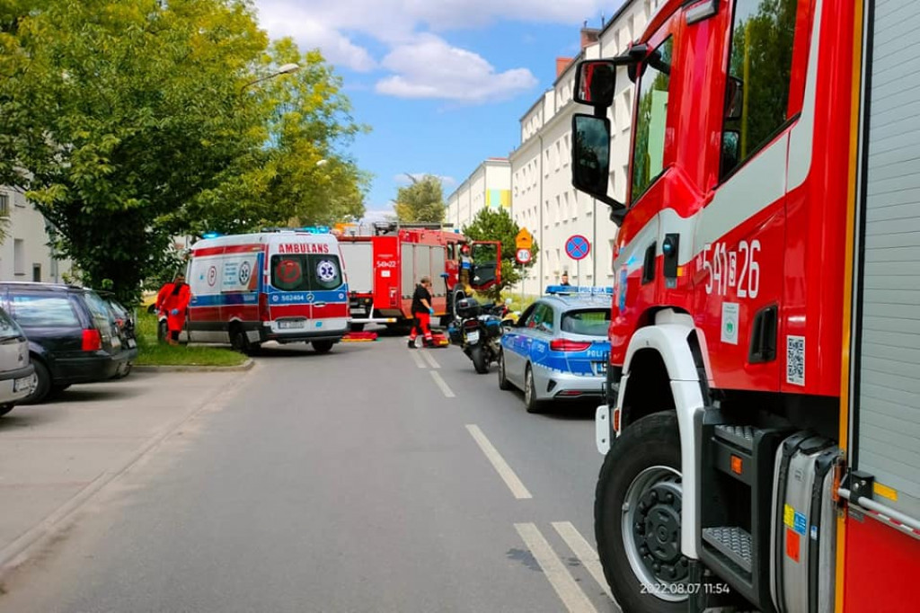 Potrącenie pieszej na osiedlu