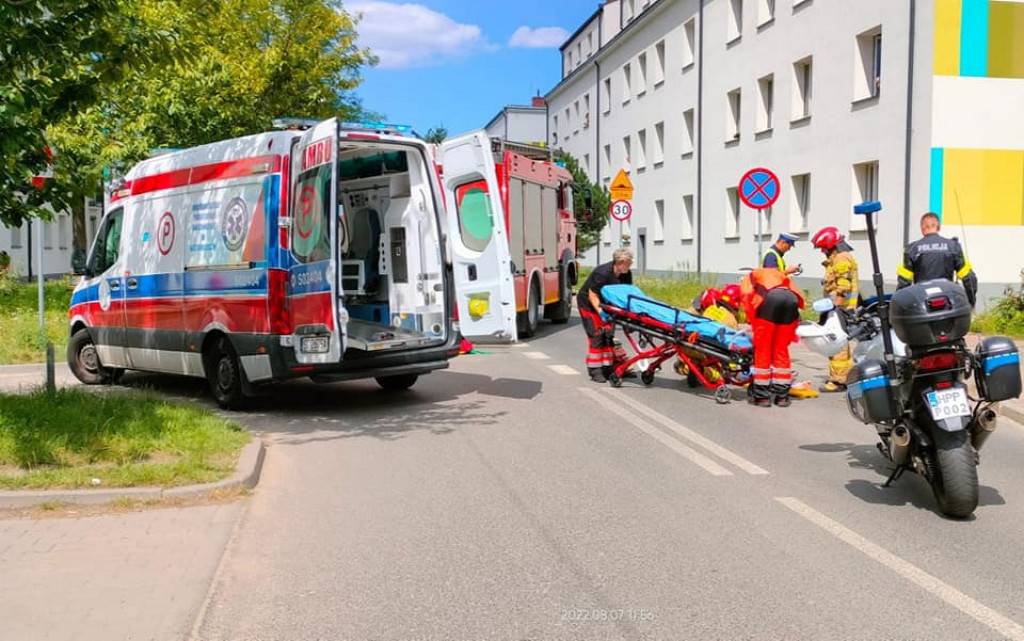 Potrącenie pieszej na osiedlu