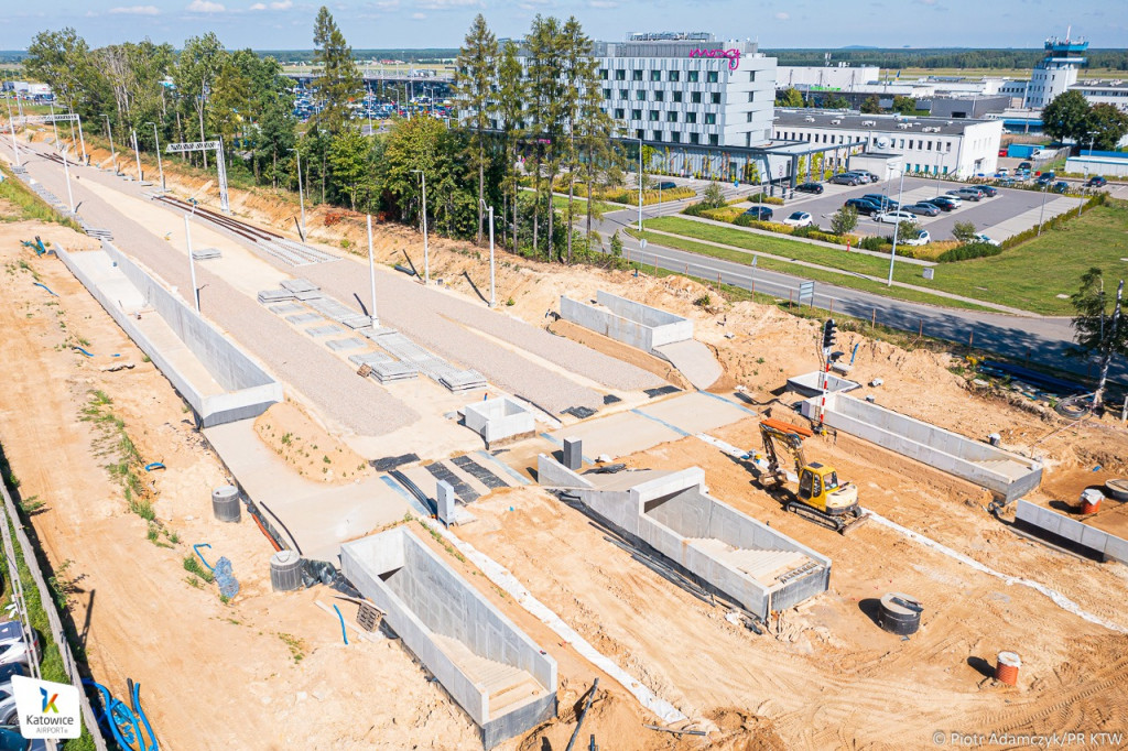 Powstaje stacja kolejowa Pyrzowice Lotnisko