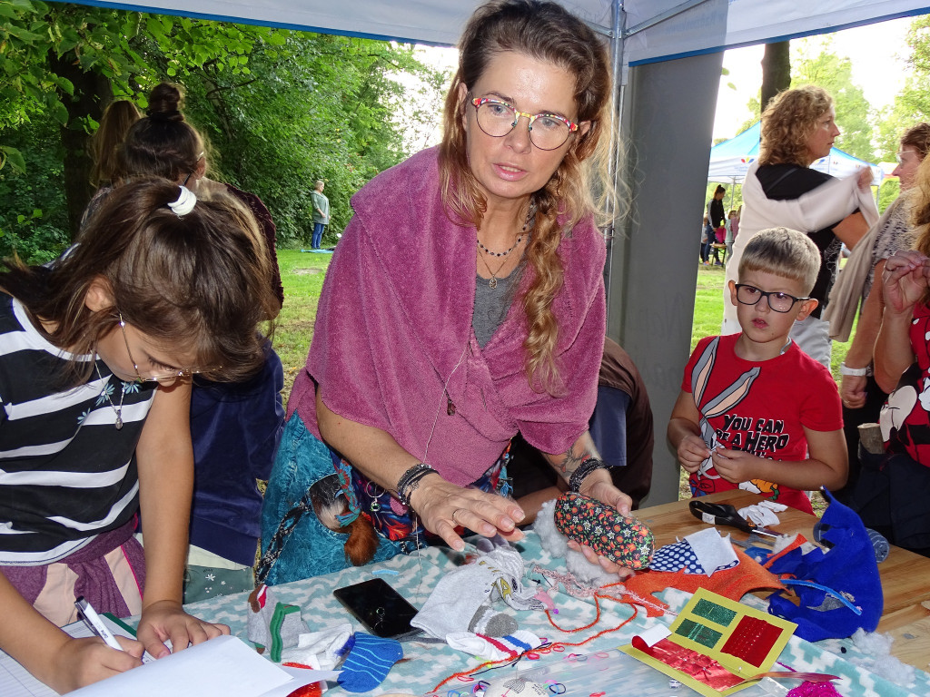 Piknik w ogrodzie botanicznym