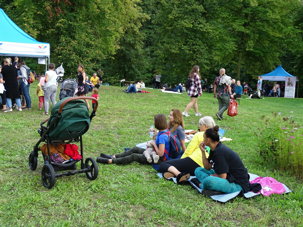 Piknik w ogrodzie botanicznym