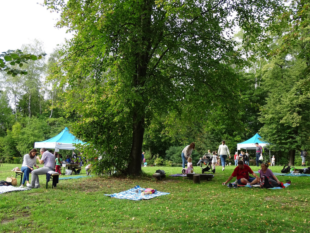 Piknik w ogrodzie botanicznym