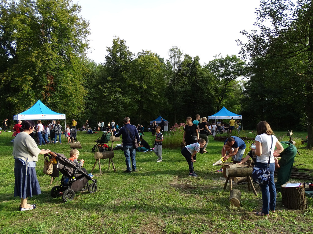 Piknik w ogrodzie botanicznym