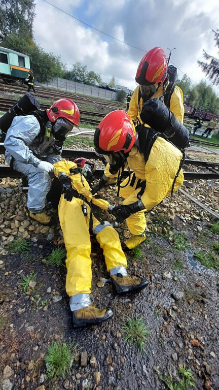 Rozszczelnienie wagonu cysterny z gazem