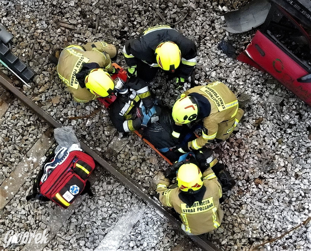 Tarnowskie Góry - katastrofa kolejowa (symulacja)