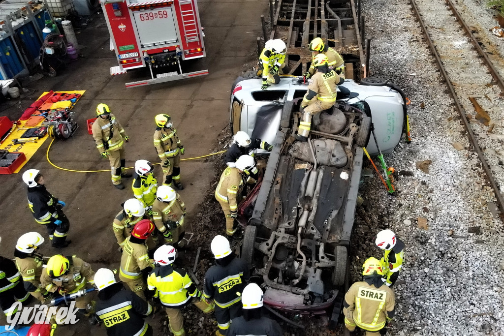 Tarnowskie Góry - katastrofa kolejowa (symulacja)