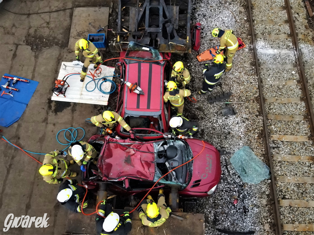 Tarnowskie Góry - katastrofa kolejowa (symulacja)