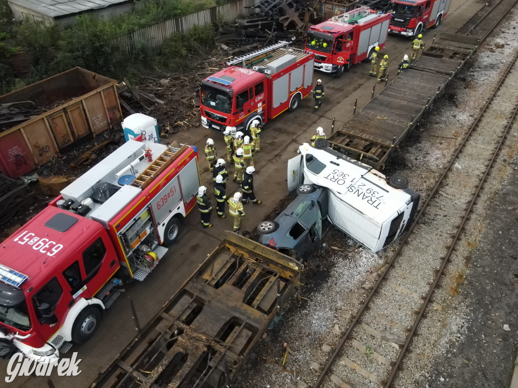 Tarnowskie Góry - katastrofa kolejowa (symulacja)